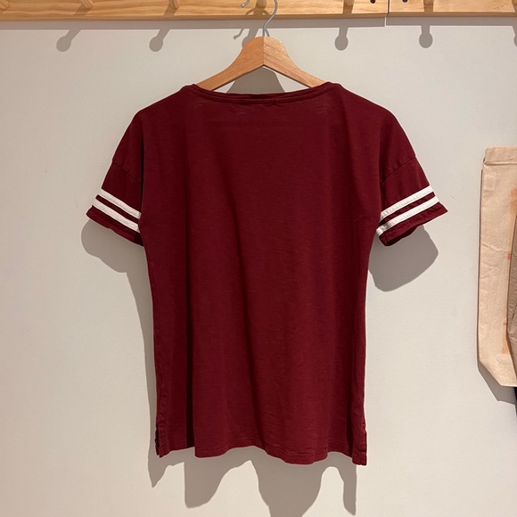 Marine Layer Burgundy Tee - Picture 3 of 9